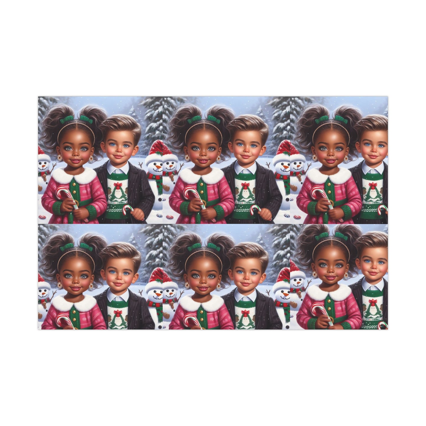 Christmas Friends Gift Wrap Papers