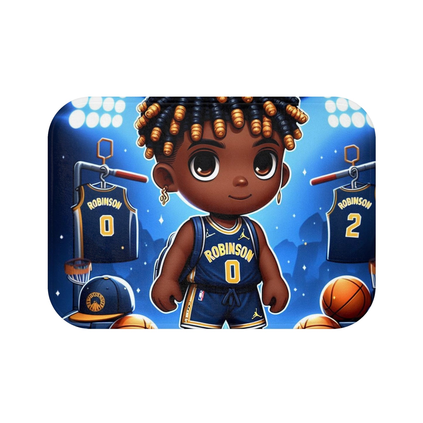 Baller Blue (Boy) Bath Mat