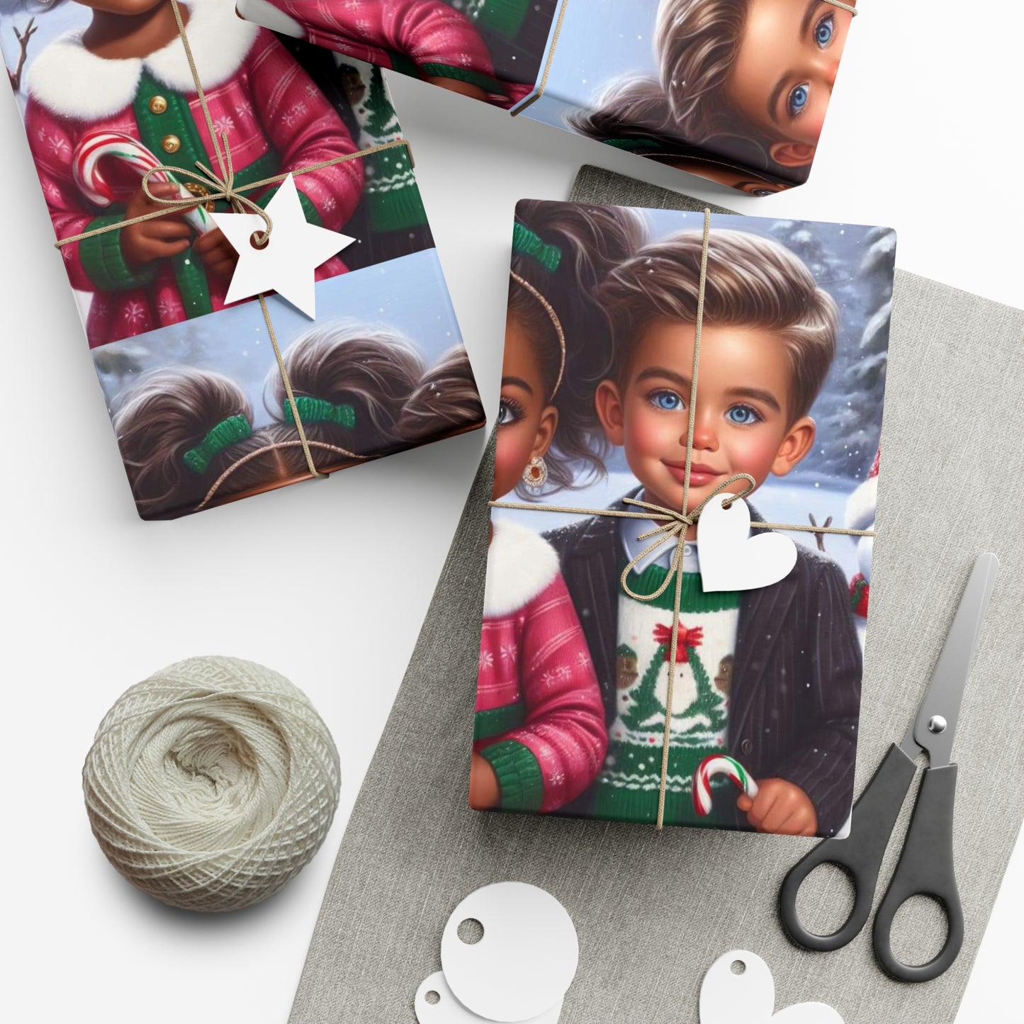 Christmas Friends Gift Wrap Papers