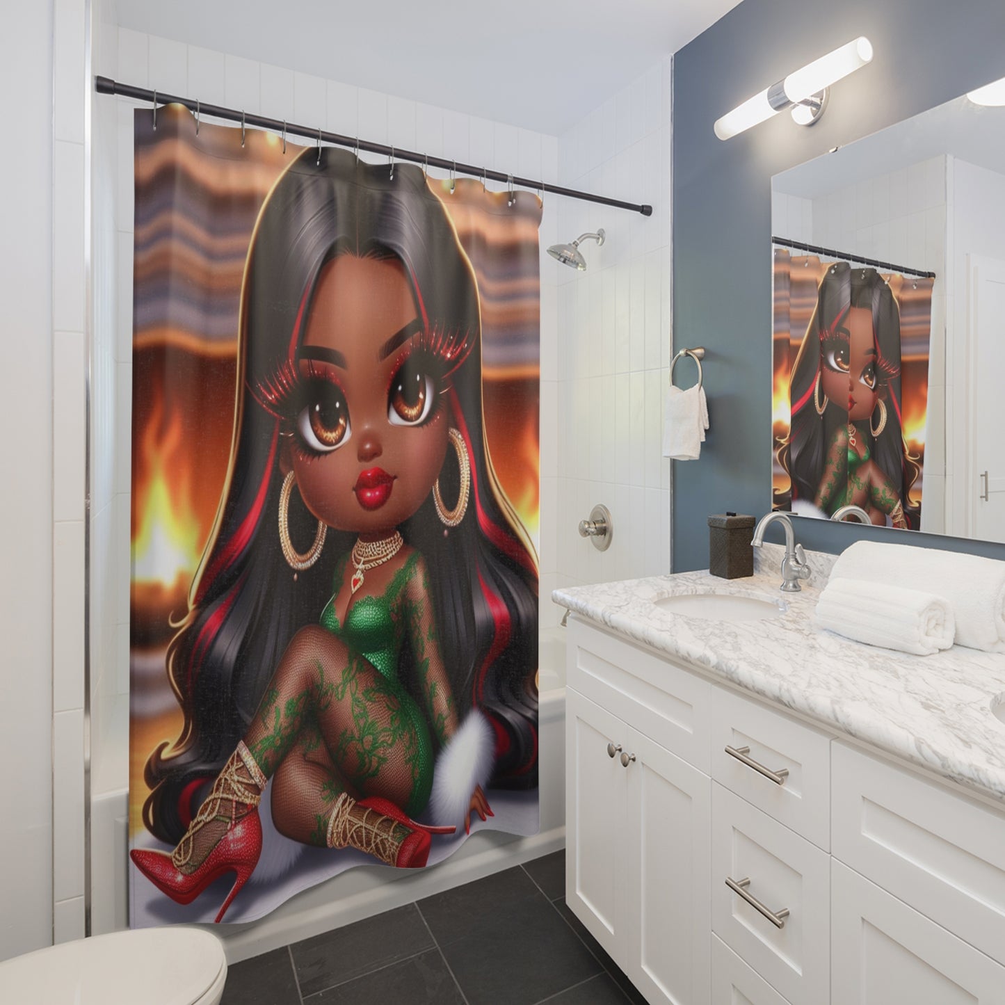 Mrs. Hazel Shower Curtains