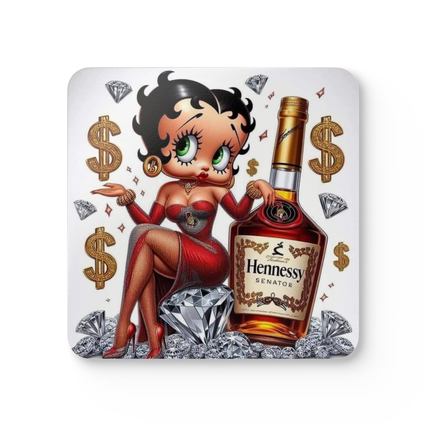 "Betty Sips" Coaster Set