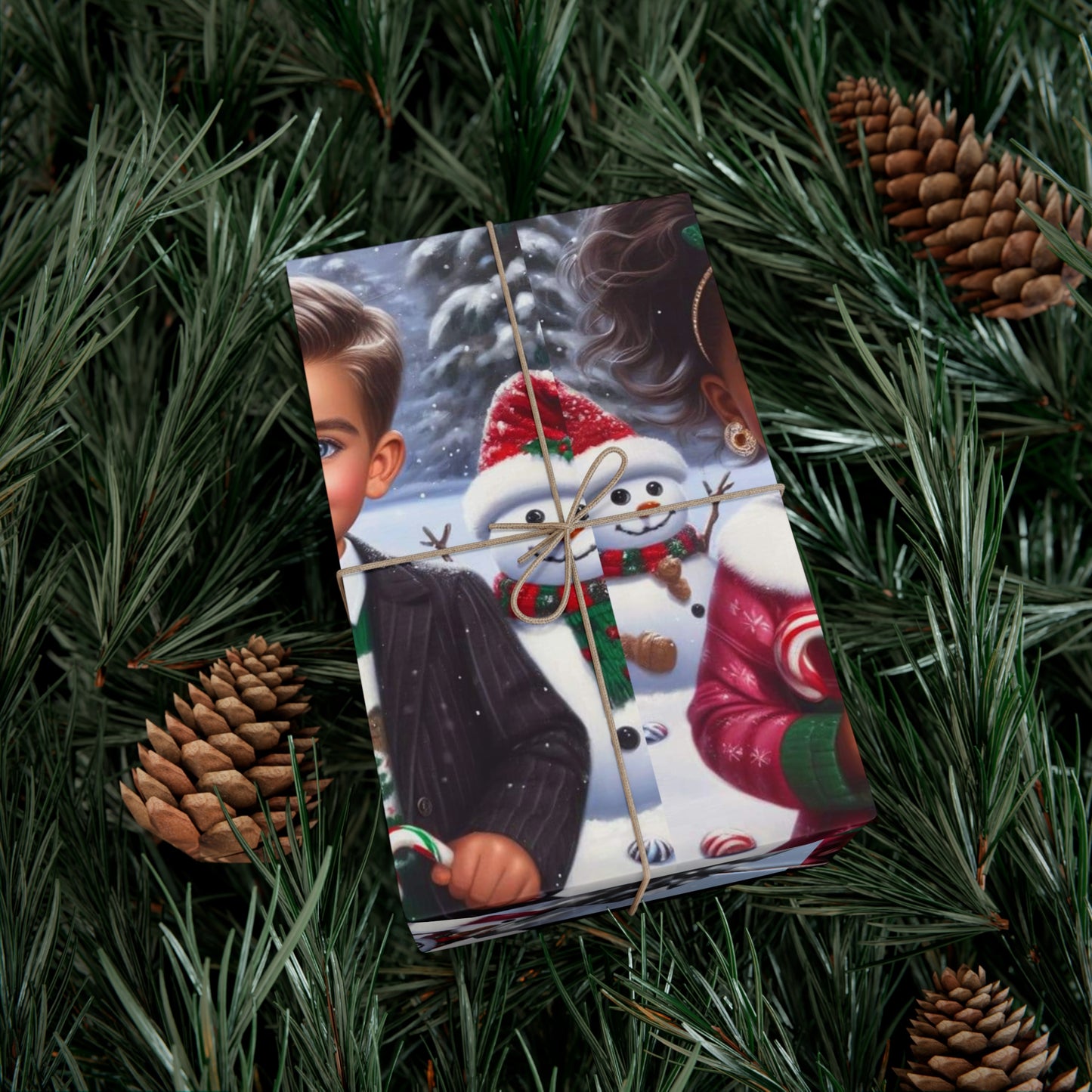 Christmas Friends Gift Wrap Papers