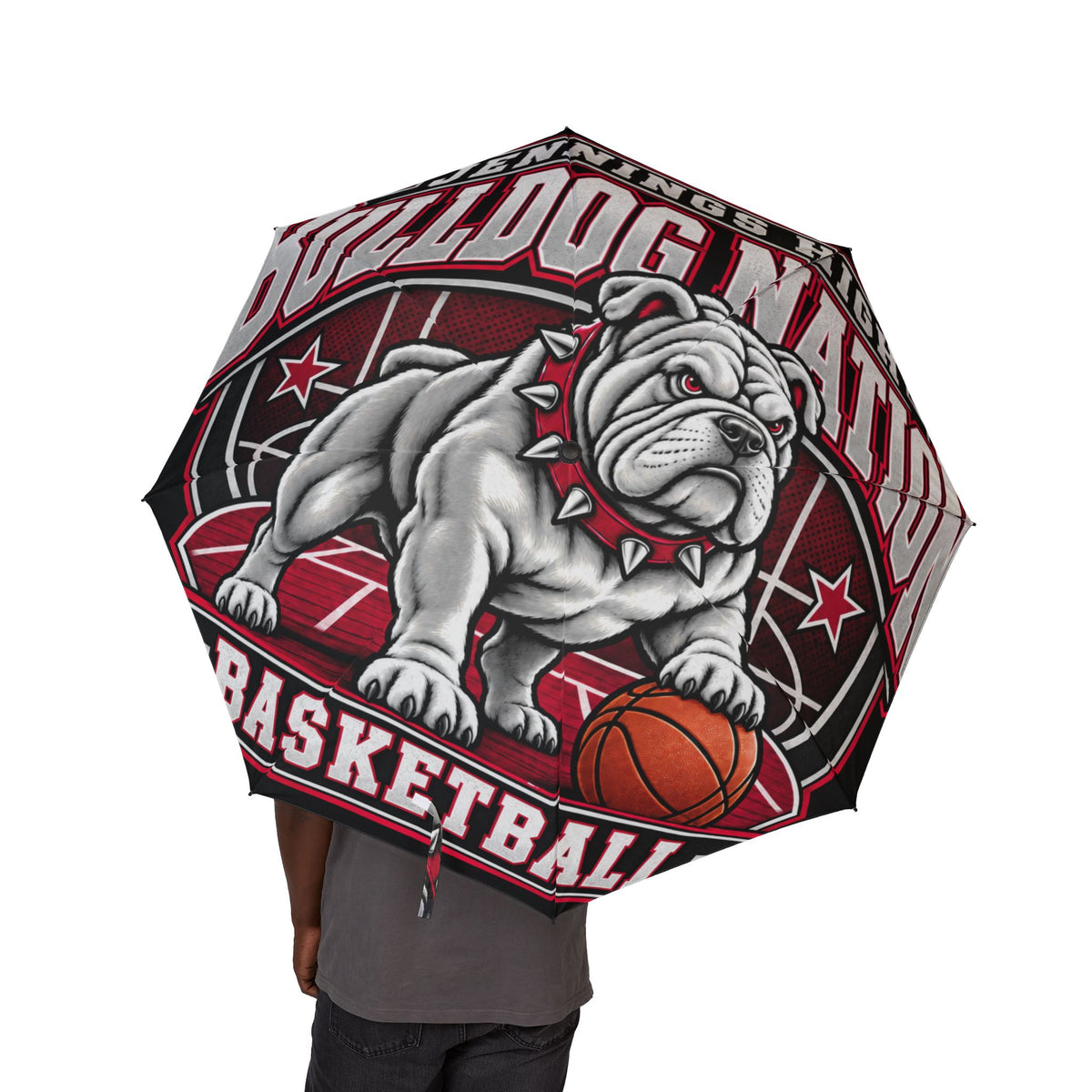 Bulldog Nation Basketball Umbrella