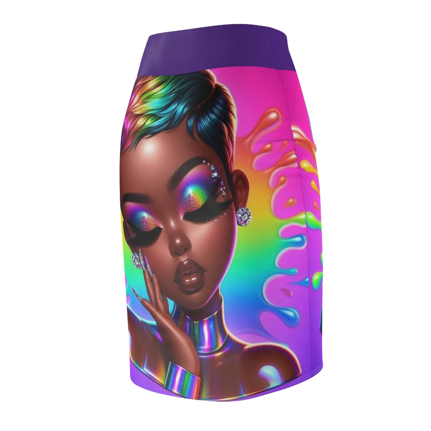 Rainbow Beauty Women's Pencil Skirt