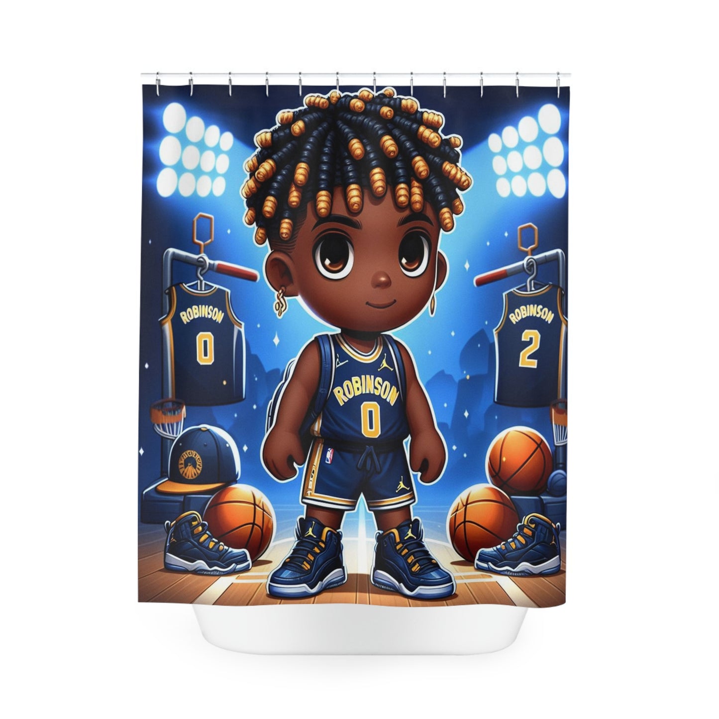 Copy of Baller Blue (Boy) Shower Curtain