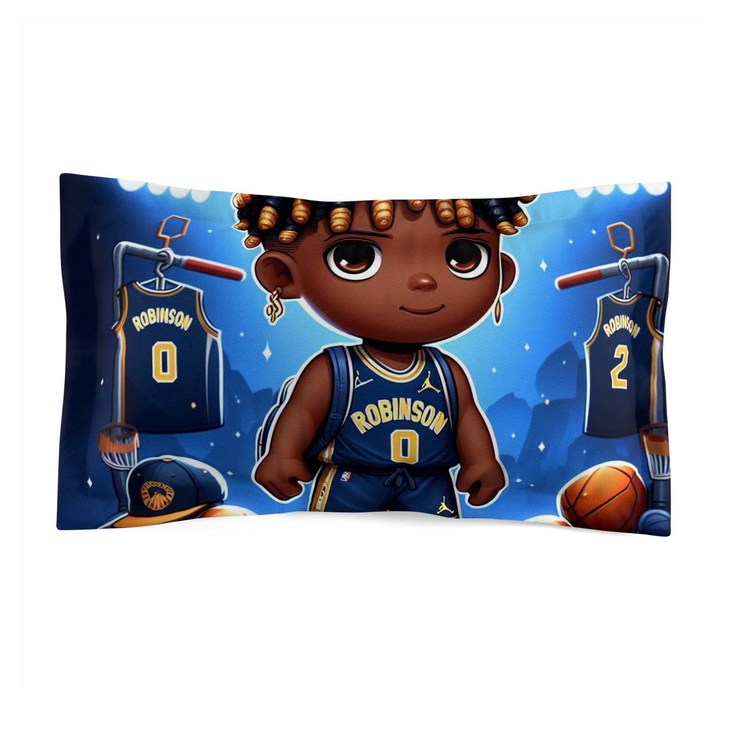 Baller Blue (Boy) Microfiber Pillow Sham
