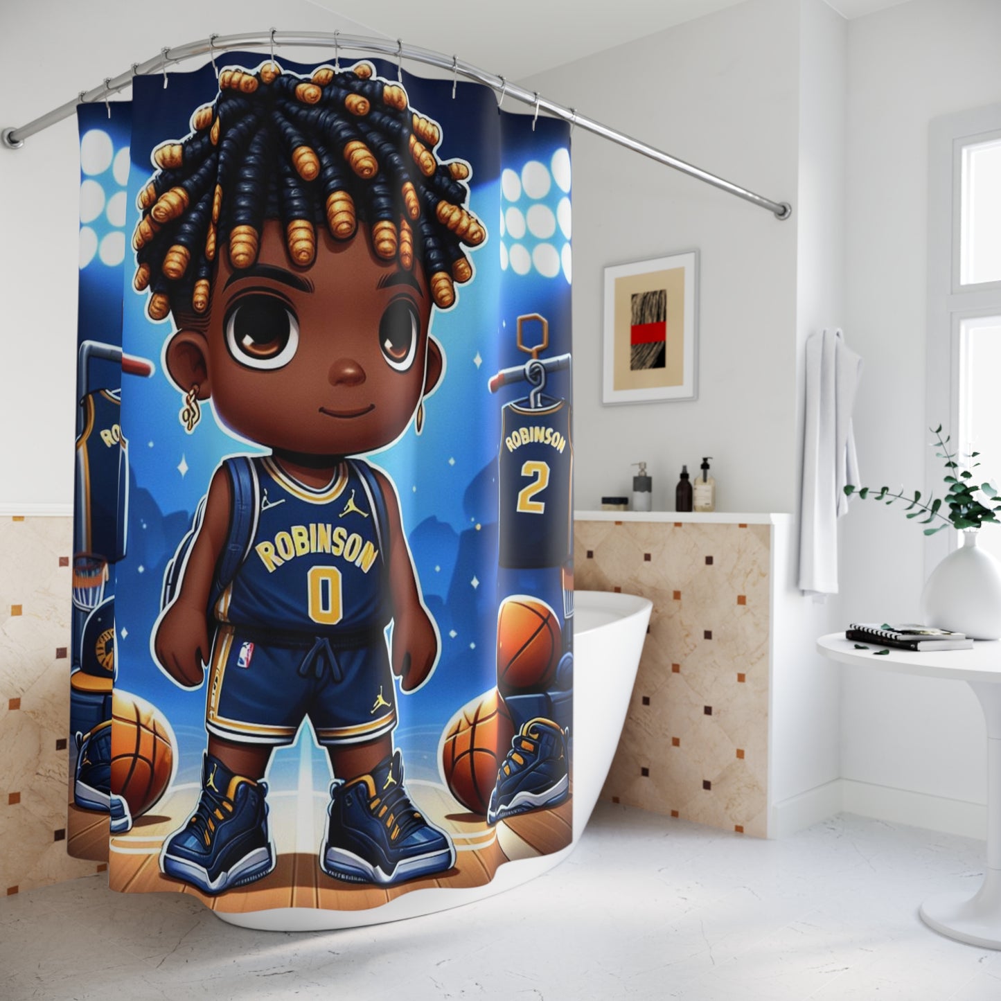 Copy of Baller Blue (Boy) Shower Curtain