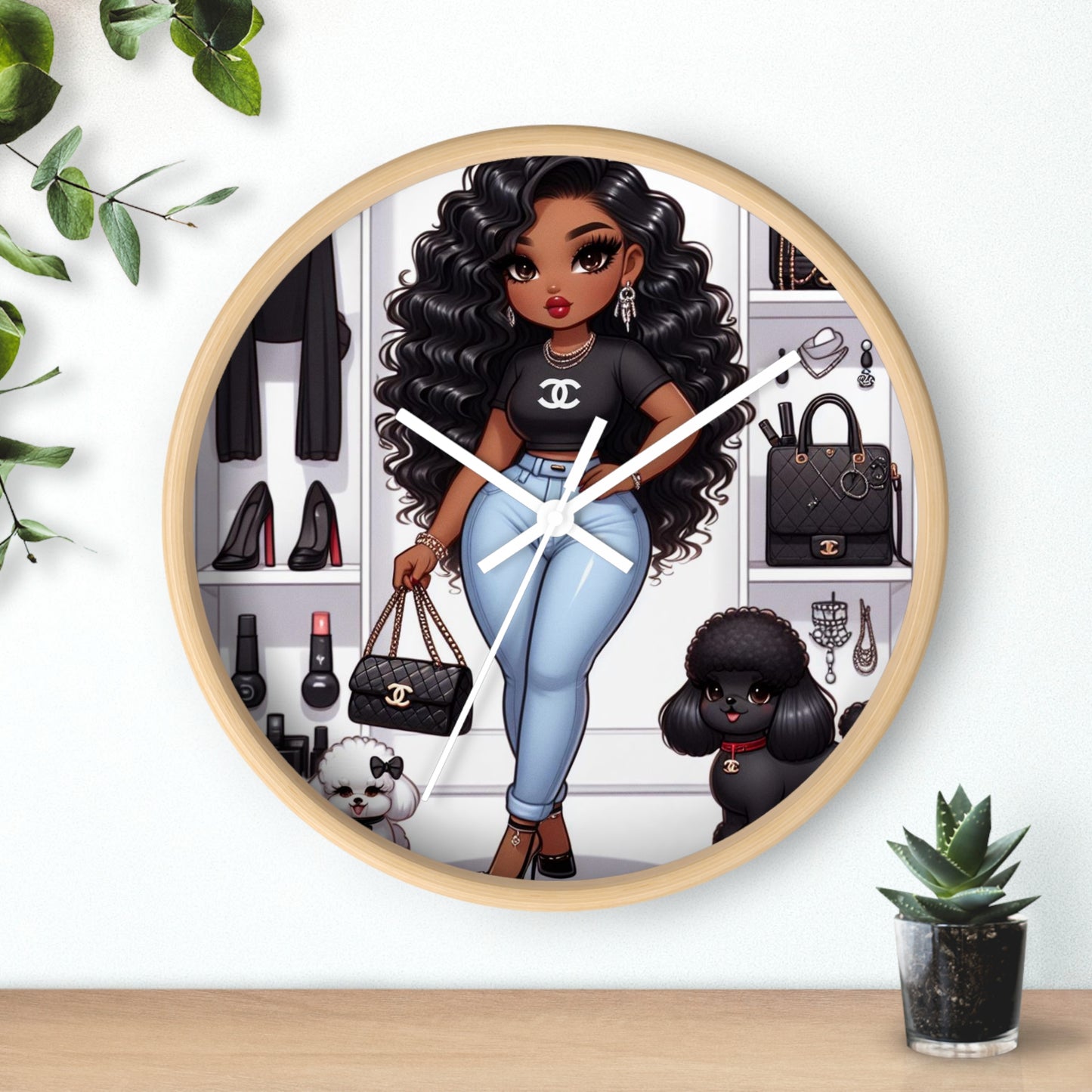 Standing on Business (Melanin) Wall Clock