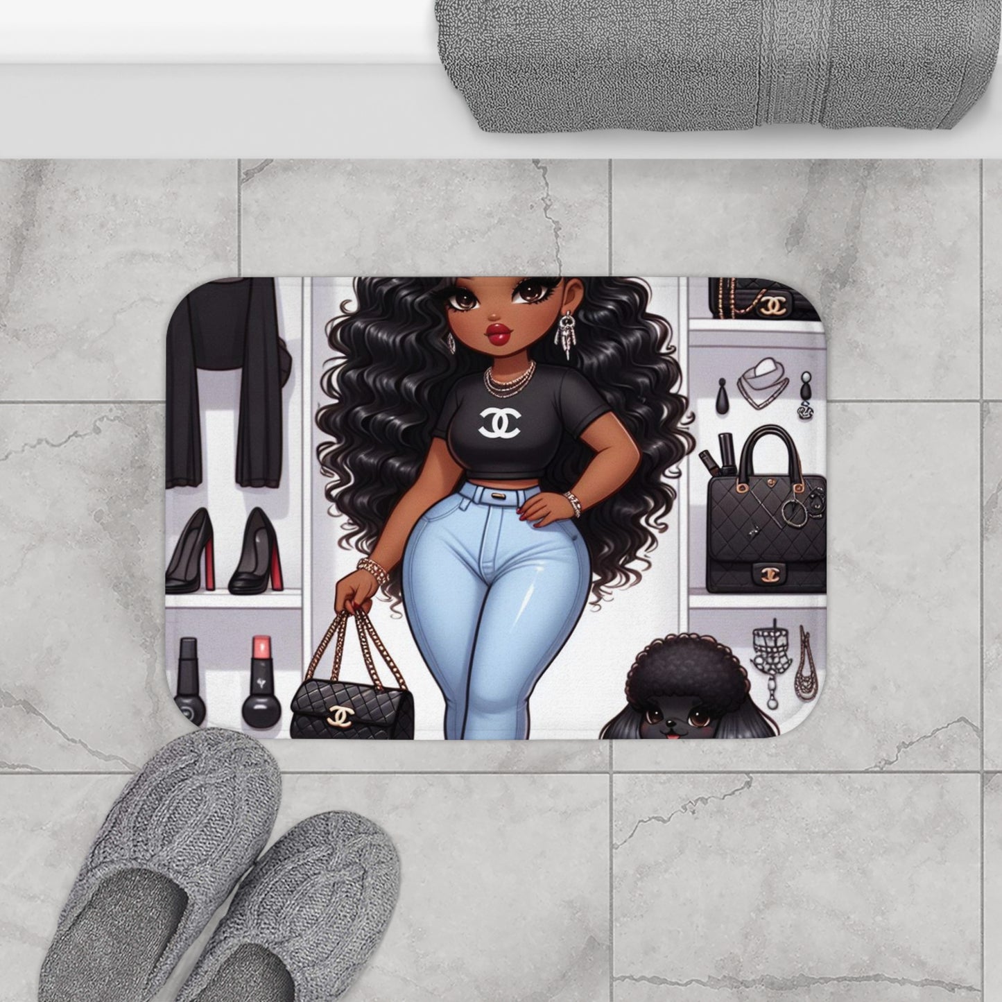 Standing on Business (Melanin) Bath Mat