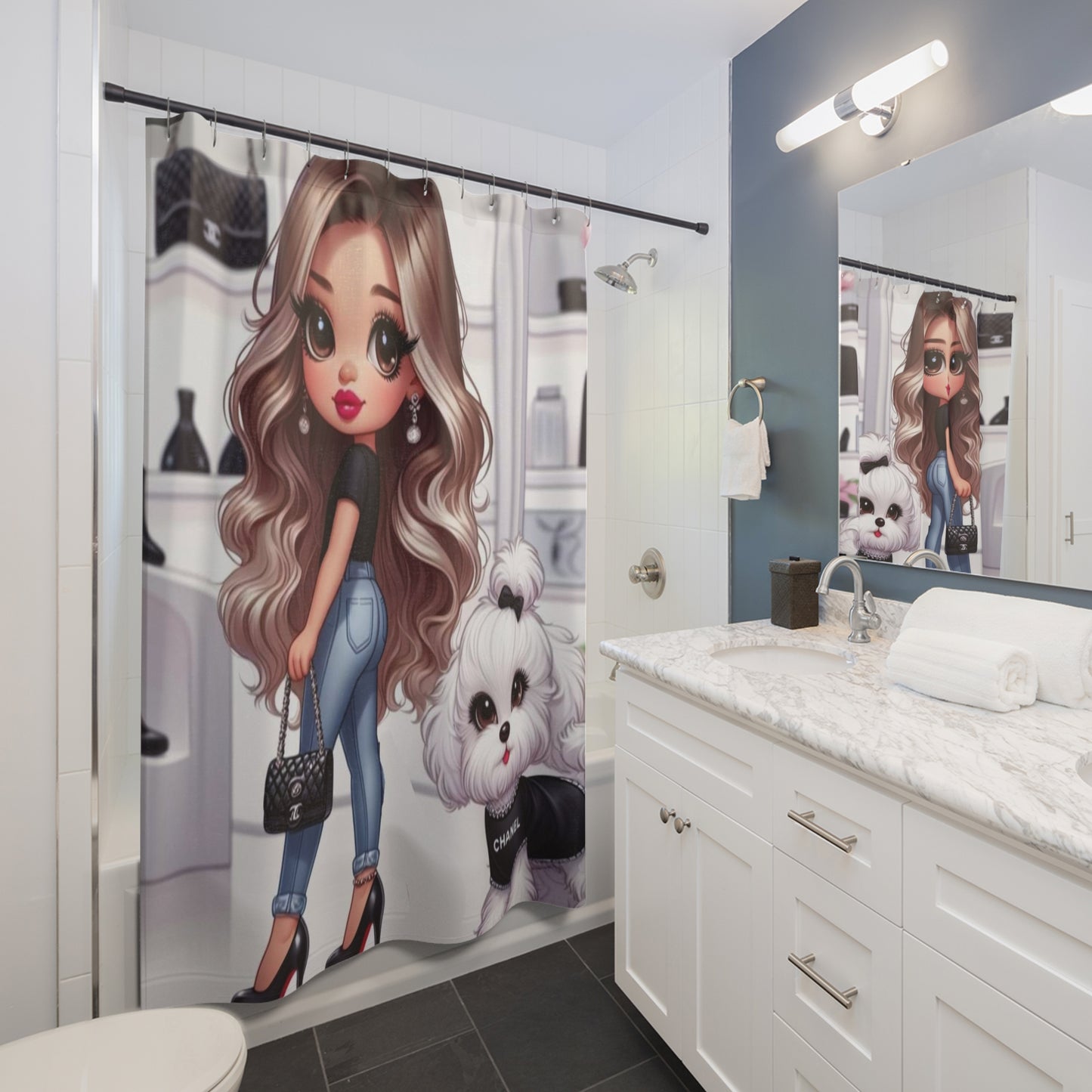 Standing On Business Shower Curtains