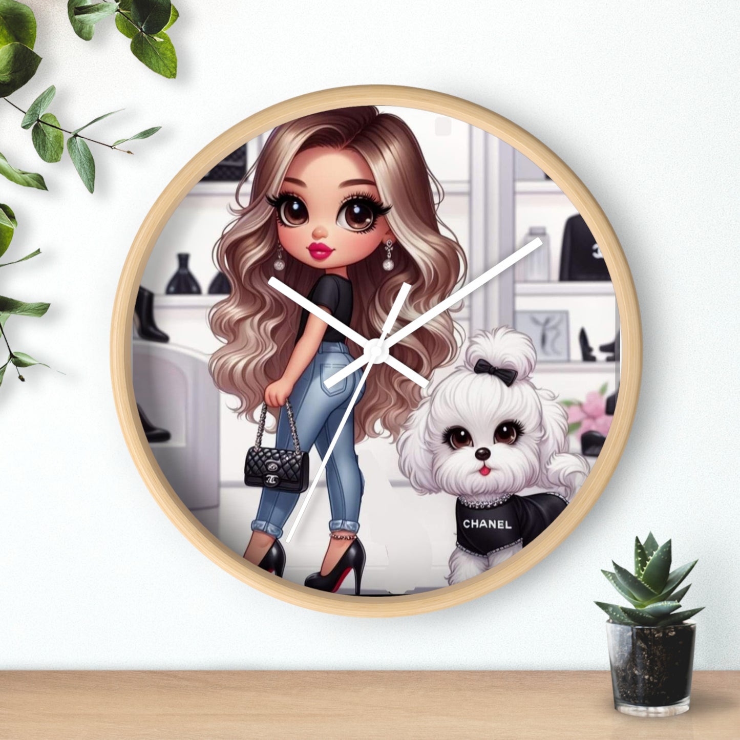 Standing On Business Wall Clock