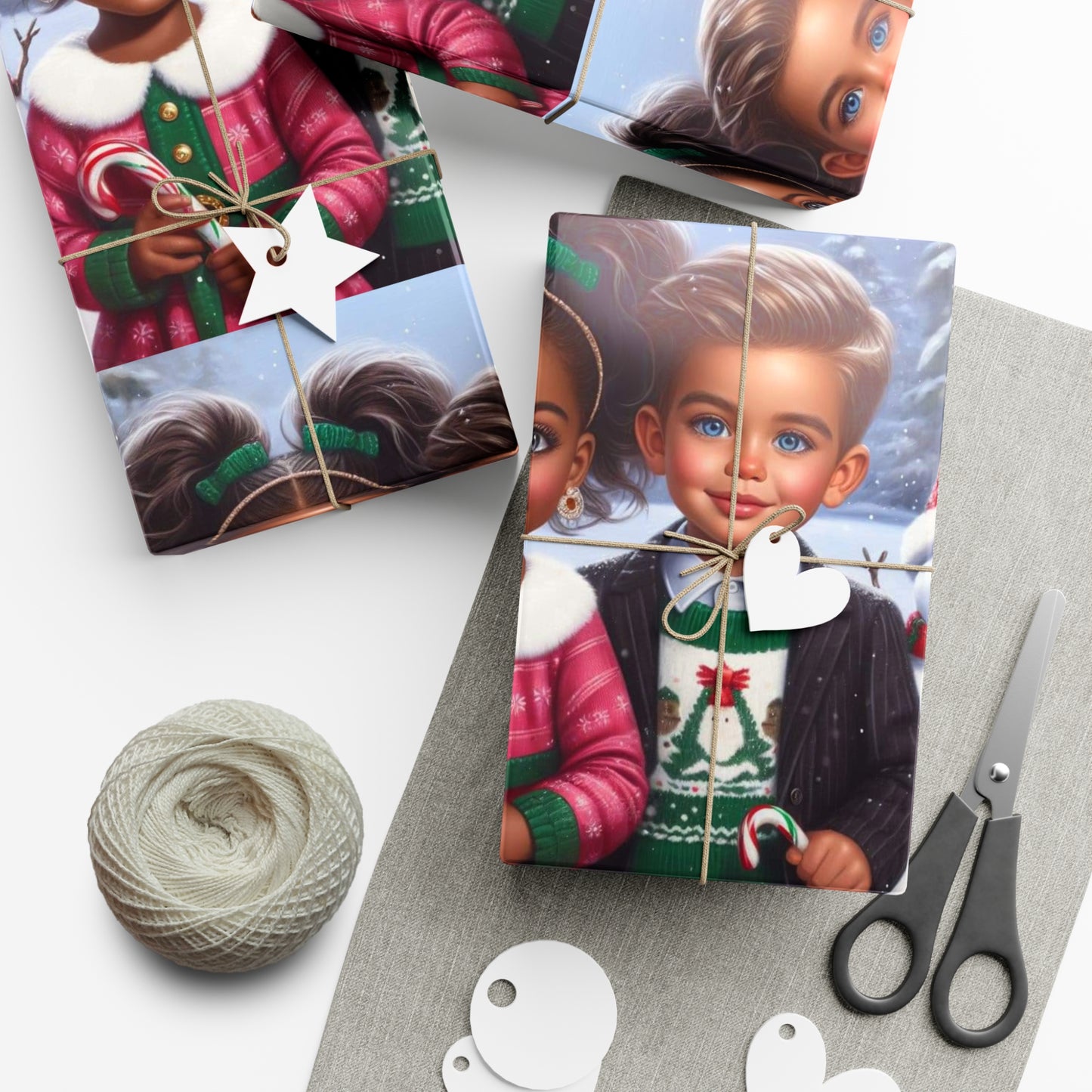 Christmas Friends Gift Wrap Papers