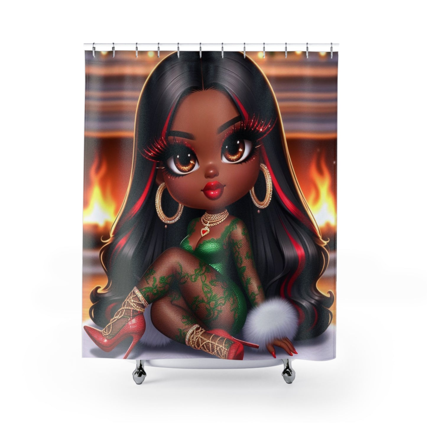 Mrs. Hazel Shower Curtains