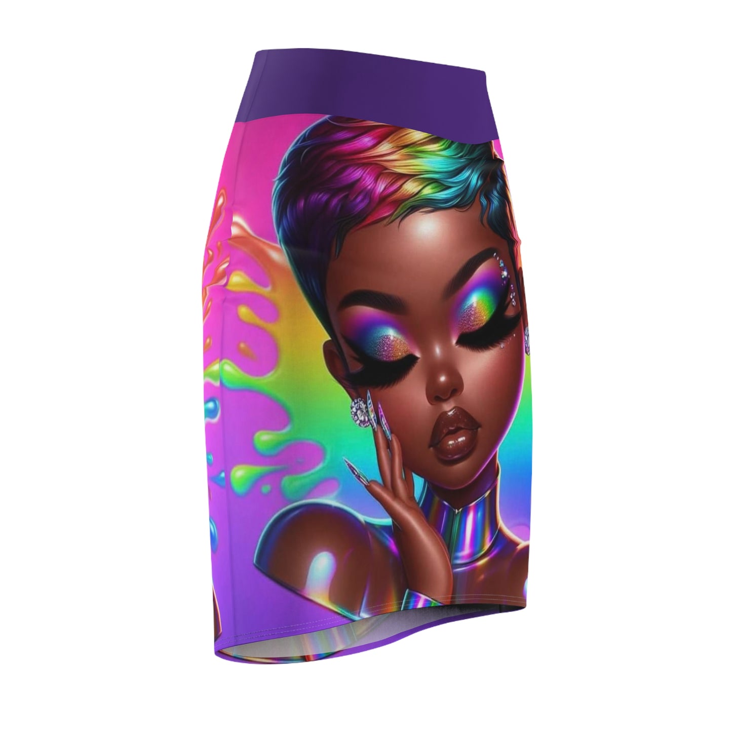Rainbow Beauty Women's Pencil Skirt
