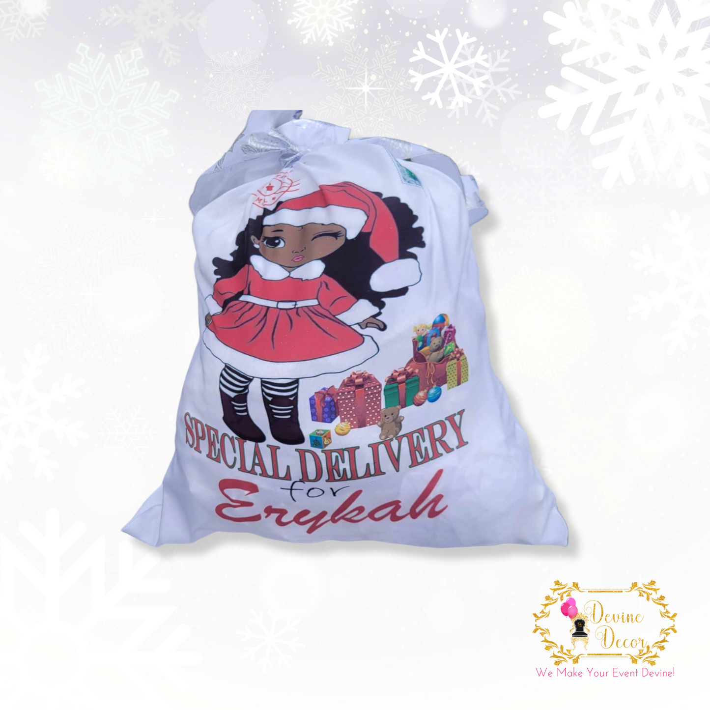 Personalized Large Christmas Sack | Devine Decor