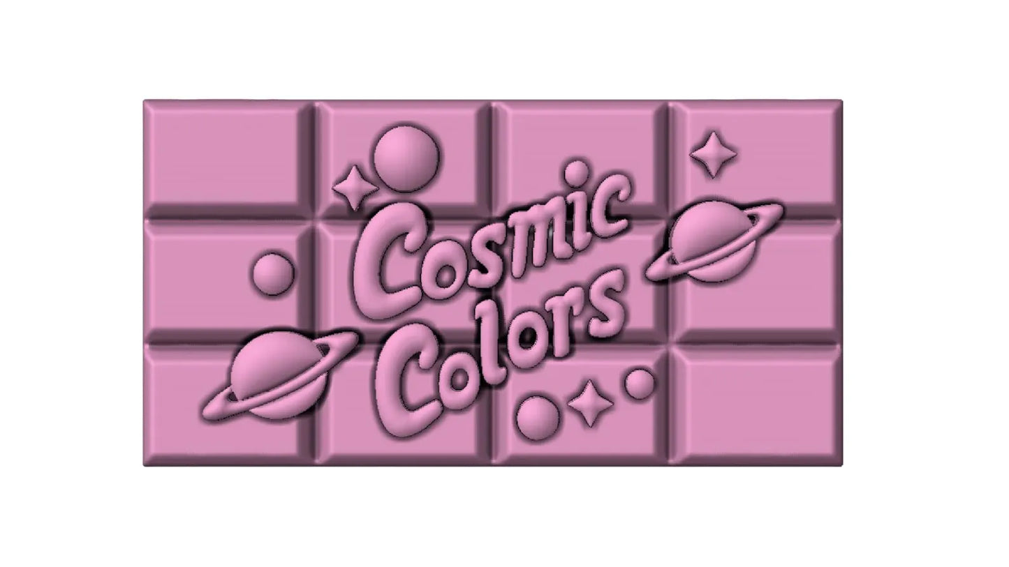 Cosmic Colors Chocolate/Baby Pink/ Devine Decor LLC