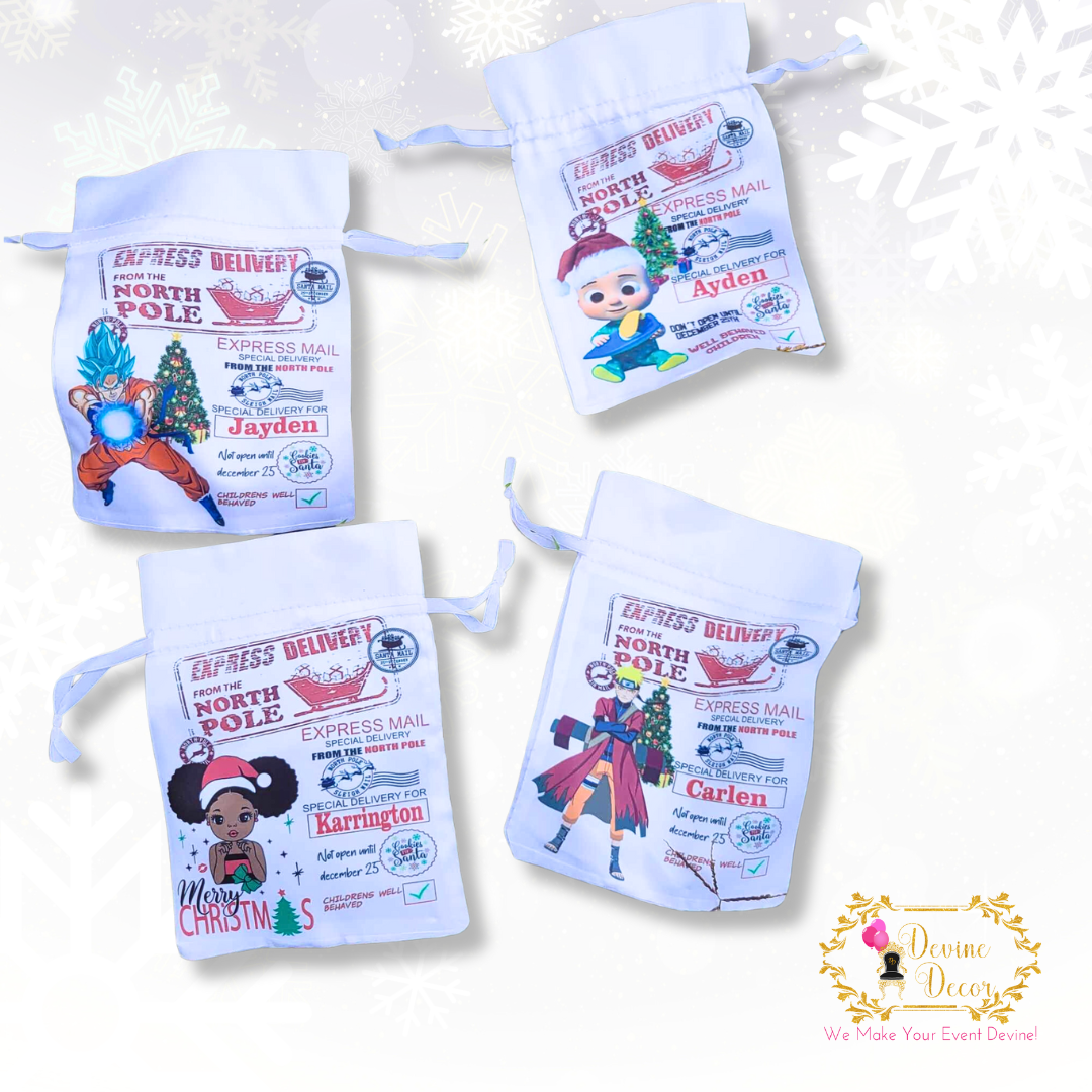 Personalized Small Christmas Sack | Devine Decor