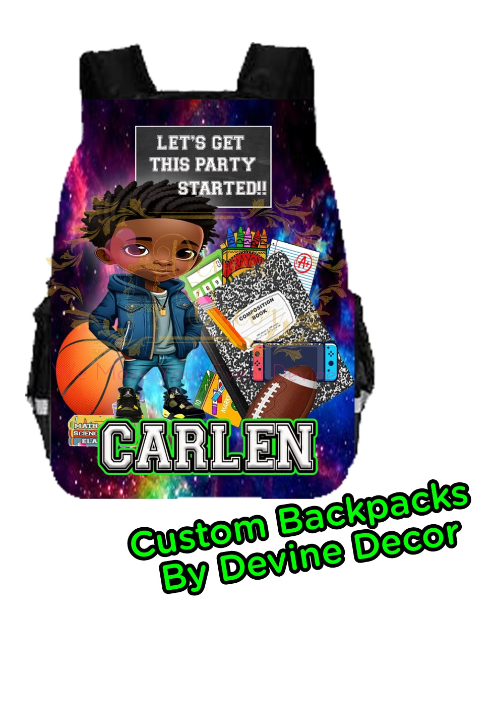 Personalized Custom Backpack for Kids | Devine Decor