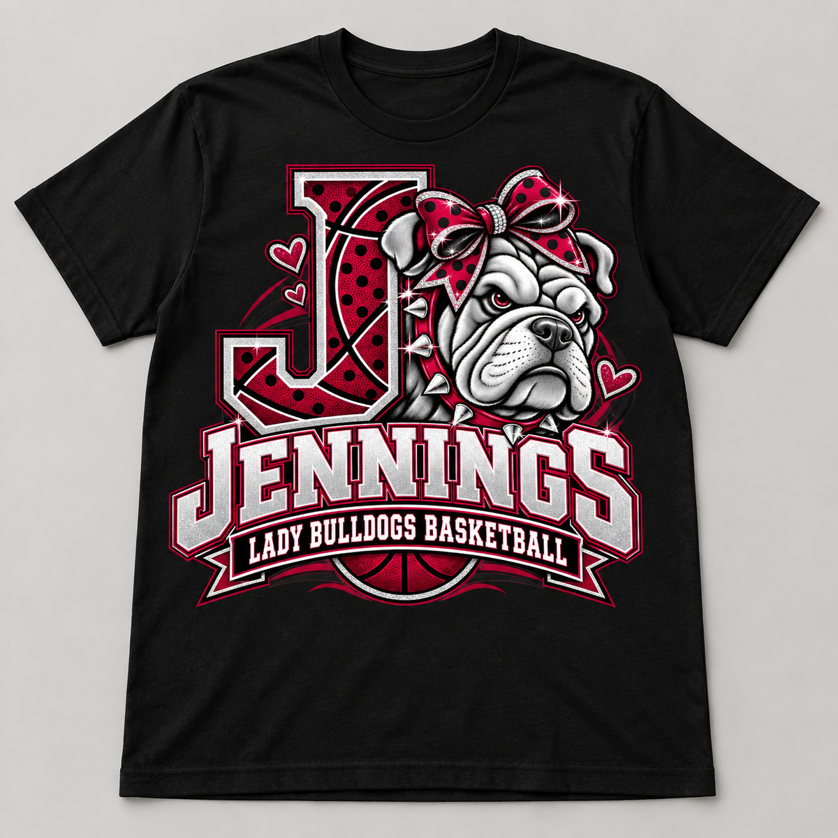 JHS Lady Bulldog Varsity J Basketball Tee