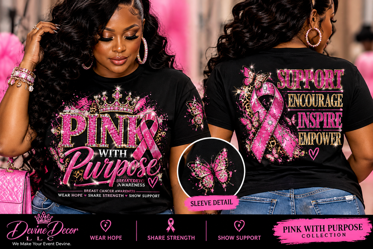 PINK WITH PURPOSE SIGNATURE TEE