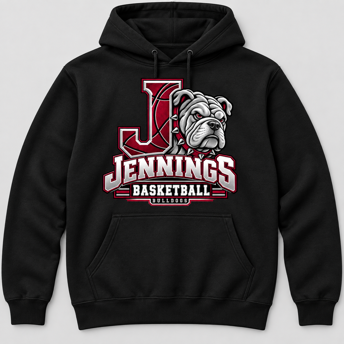 JHS Bulldog Varsity J Basketball Hoodie