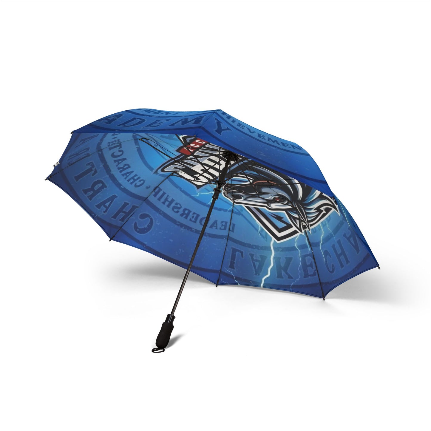 Chargers Team Logo Foldable Umbrella — Semi‑Automatic Blue Sports Umbrella