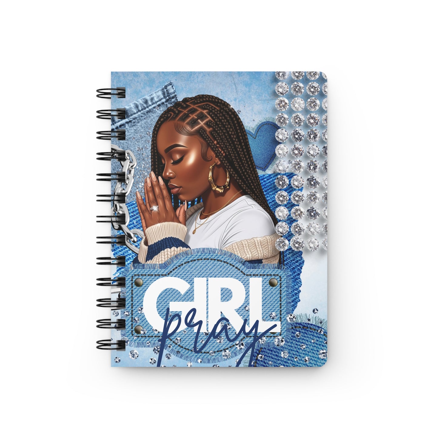 Braid Girl Pray Spiral Bound Journal
