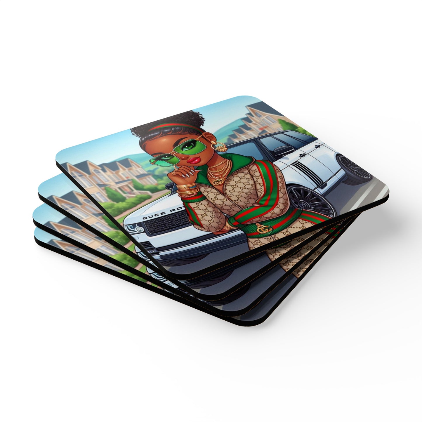 "Lux Beauty" Coaster Set