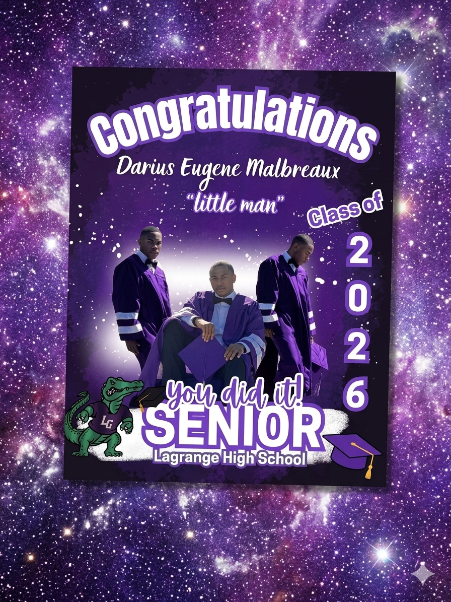 Darius Malbreaux| Class of 2026 Lagrange| Devine Decor