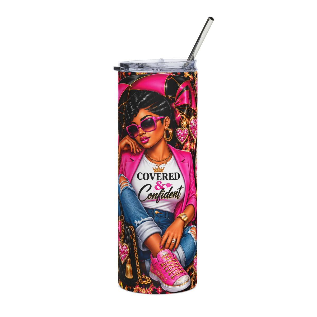 Covered & Confident 20oz Stainless Tumbler