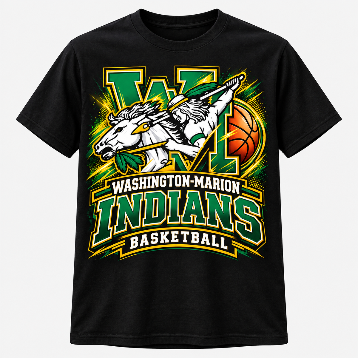 Washington Marion Basketball Tee