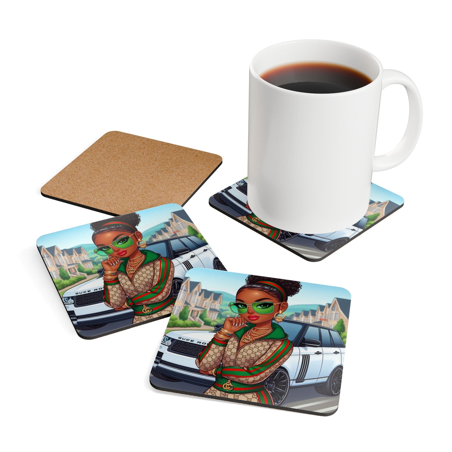 "Lux Beauty" Coaster Set