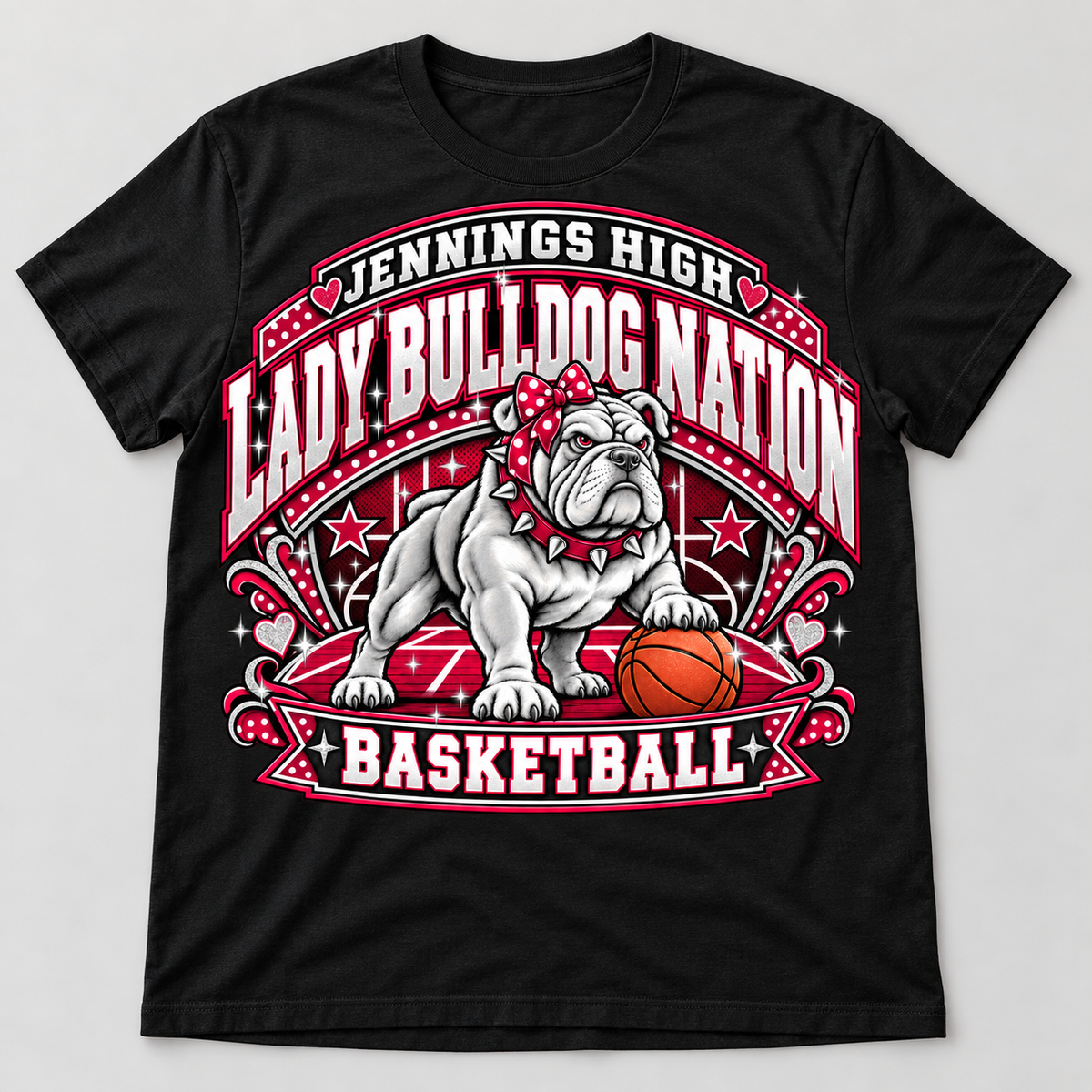 JHS Lady Bulldogs Nation Basketball Tee