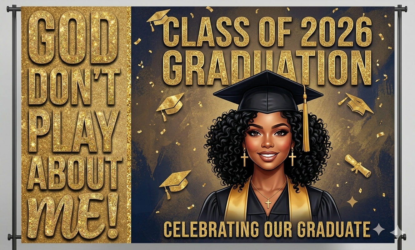 Personalized Custom 5ft x 3ft Banner | Devine Decor LLC