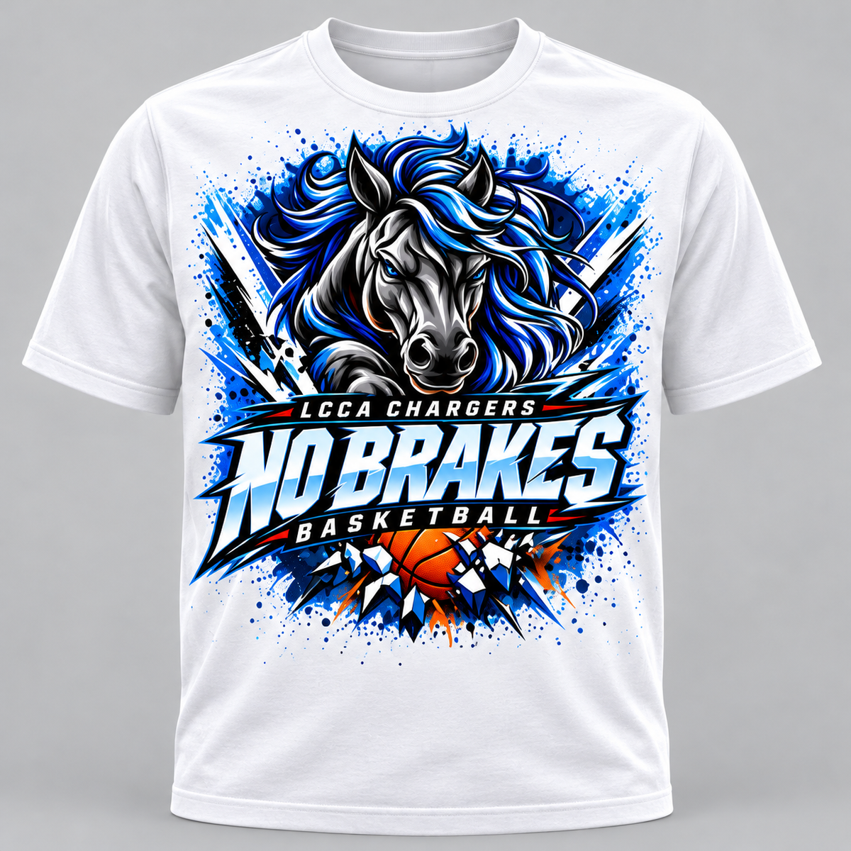 No Breaks LCCA Chargers Tshirt